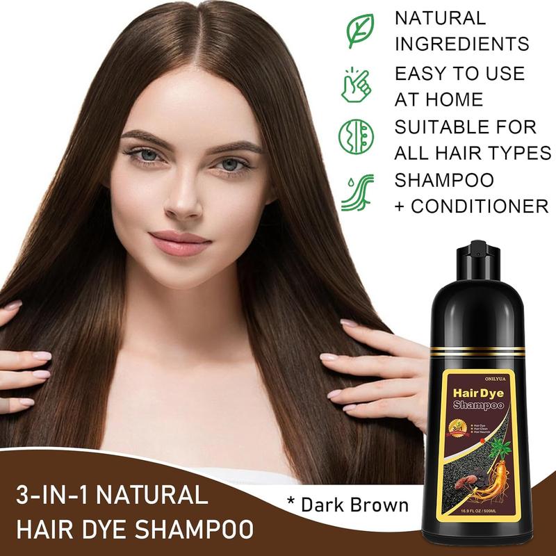 3 In 1 Hair Colour Shampoo, Long Lasting Hair Colour Shampoo, Instant Hair Colour Shampoo, For Men And Women.500ML 16.9FL.OZ Halloween