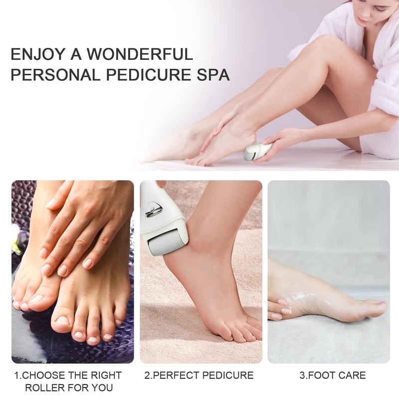 Electric Feet Callus Removers Rechargeable,Portable Electronic Foot File Pedicure Tools, Electric Callus Remover Kit,Professional Pedi Feet Care Perfect for Dead,Hard Cracked Dry Skin Ideal Gift