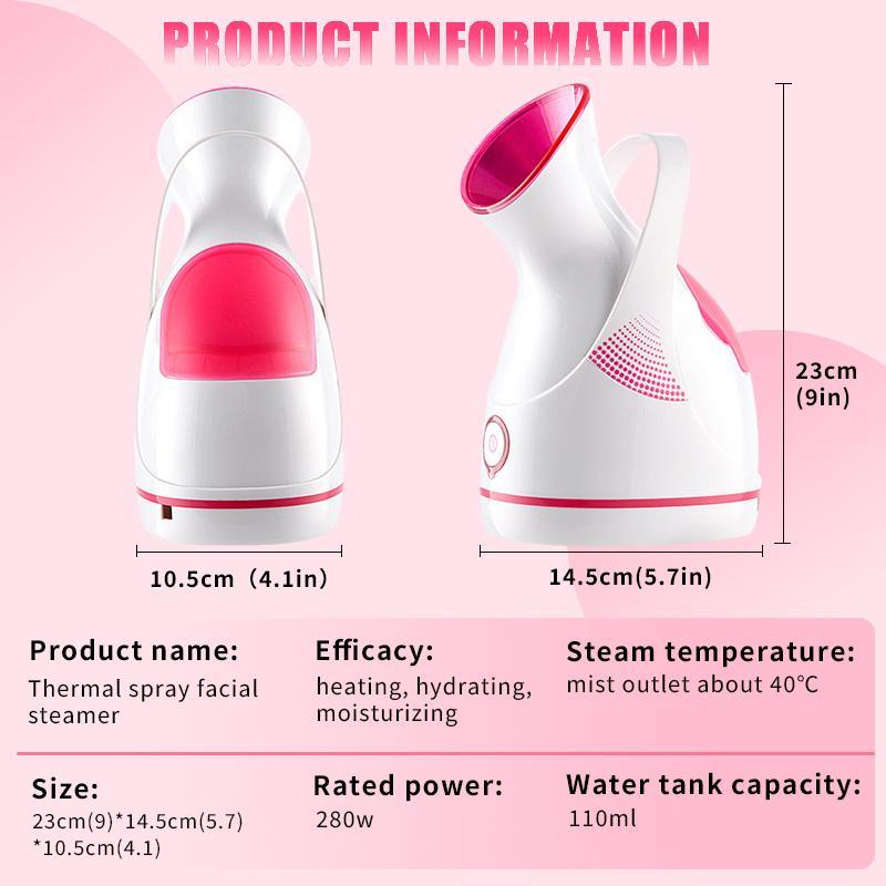 Professional Smart Facial Steamer, Nano Ionic Hydration Facial Beauty Skincare Instrument, Home Spa Face Skincare Product for Women Face Steamer Ordinary Skincare, Skin Care Products, Halloween, Christmas