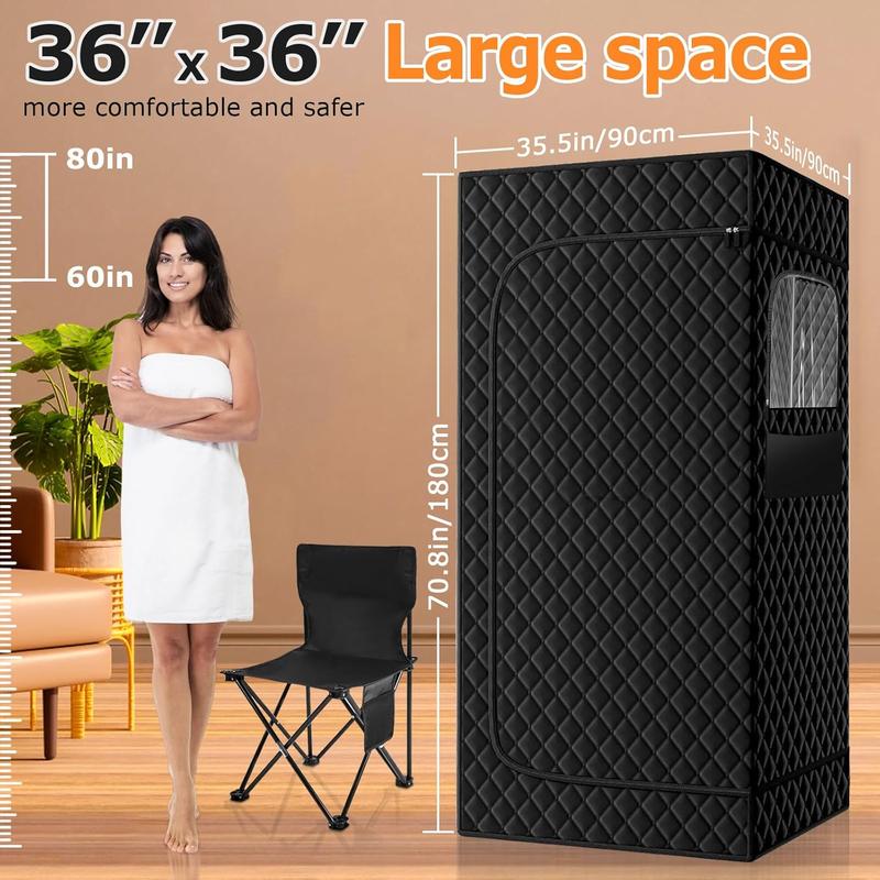 Portable Steam Sauna，3'x 3' x 5'11