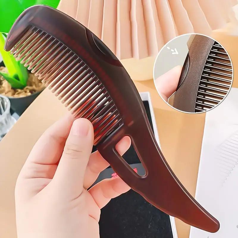 Multifunctional Scalp Cleansing & Oil Removing Hair Brush, 2 Counts Portable Hollowed Design Massage Comb, Hair Styling Tool for Women & Men