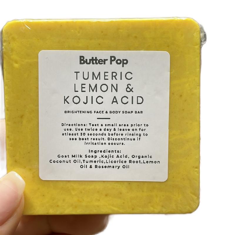 Tumeric Lemon & Kojic Acid Brightening Soap,Dark Spot Reducer