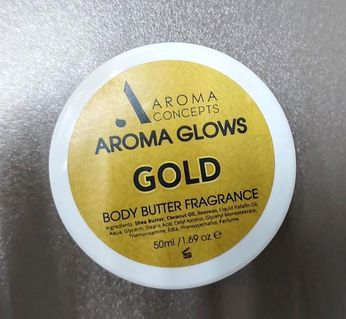 Aroma Concepts Body Butter 50ml Fragrance Cream by Aroma Concepts Shea Butter Infused AROMA GLOWS Scented