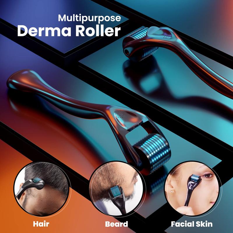 ROSELYNBOUTIQUE Derma Roller for Hair Beard Facial Skin Face 540 Microneedle 0.25Mm Cosmetic Beauty Instrument RoselynBoutique