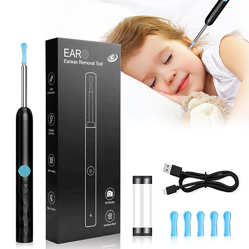 Portable Ear Cleaner with Camera, Waterproof Ear Cleaning Tool with Camera, Ear Wax Removal Tool, Ear Cleaning Tool for Home & Travel