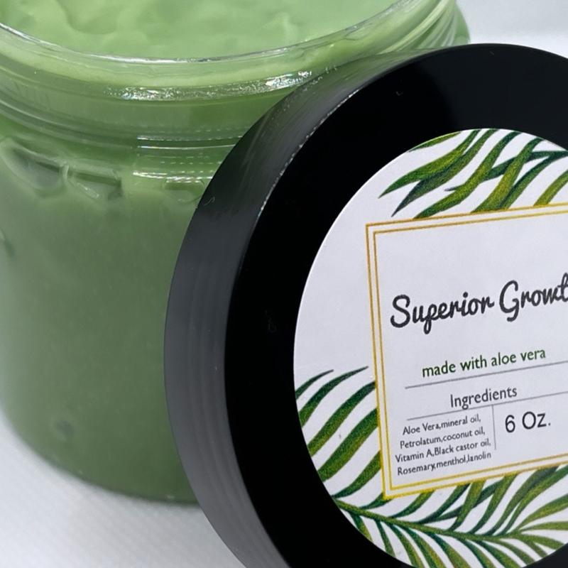 Superior growth grease, all natural hair grease,aloe Vera hair grease, hair growth grease, hair moisturizer, hair growth, thick hair Organic Anti-dandruff, Haircare