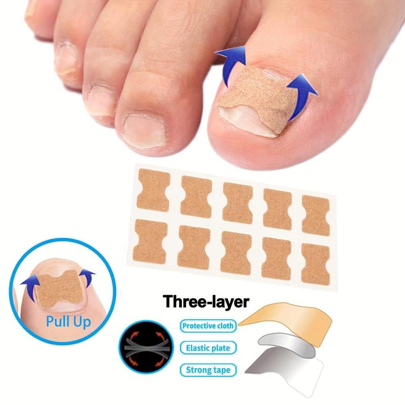 Toenail Lift Patch Set (100pcs set), Ingrown Toenail Lift Patches & Nail Collector, Manicure & Pedicure Tool for Women & Men