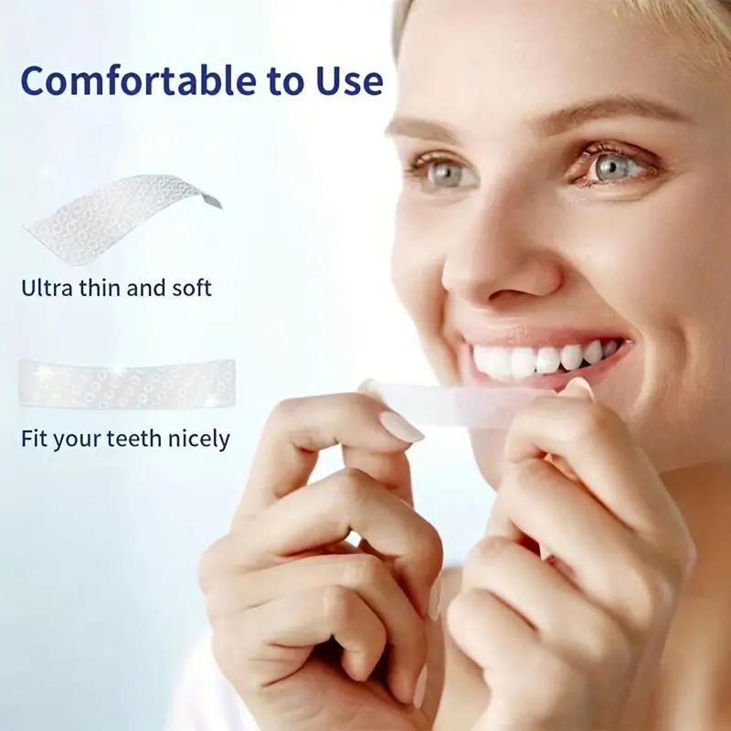 Teeth Whitening Strips - 16 Treatments with - Professional & Express Enamel-Safe Strips for Sensitive Teeth - Non-Slip, Dry Strip TechnologyMultiple Pairs 5D Teeth Strips, Teeth Whitening Strips Cleansing, Deep Cleansing Teeth For Daily Oral Care