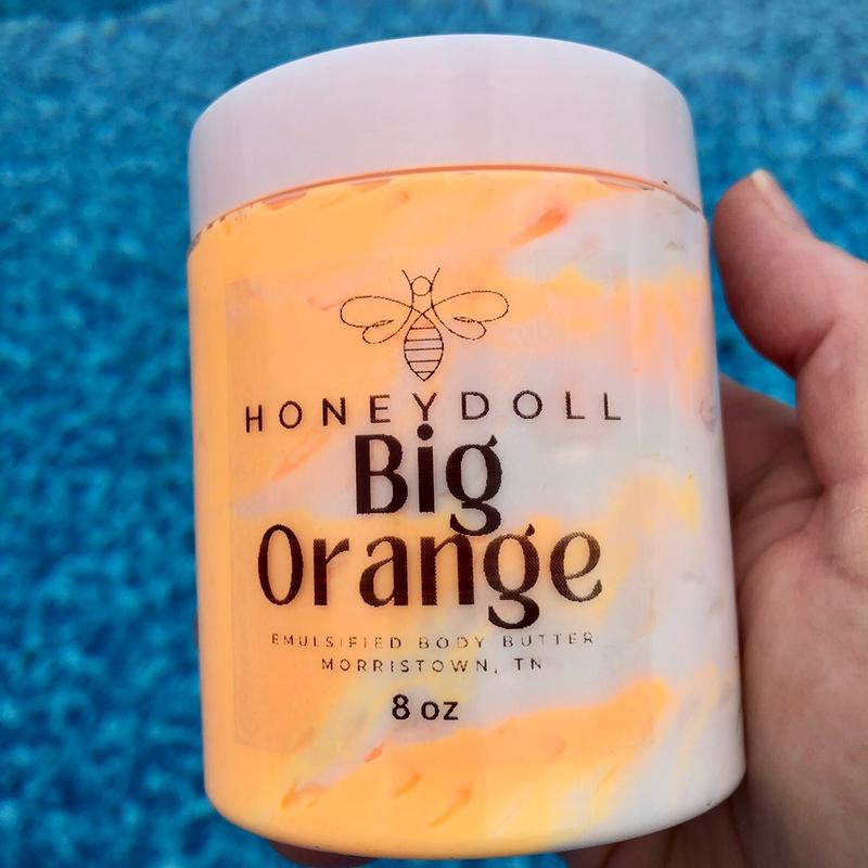 Honeydoll Orange Emulsified Body Butter - Orange Blossom and Honey Scented - Body Care