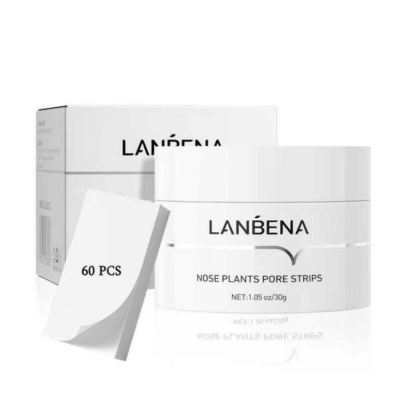 LANBENA Top Choice 60-Count Blackhead Eradicator Mask Kit, Pore Refining Strips for Complete Facial Cleansing nose patch nose  strips