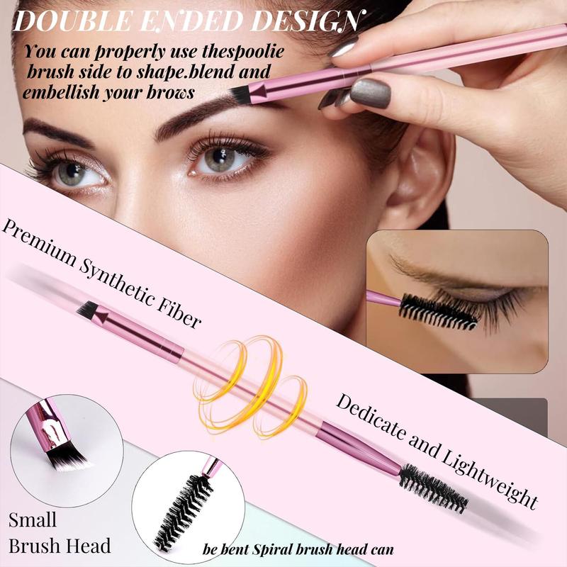 Fluffy False Eyelashes Kit, 4 Styles 10-18mm Individual Eyelashes Extensions Kit with Lash Bond & Lash Remover & Lash Applicator & Eye Makeup Brush, Christmas Gift