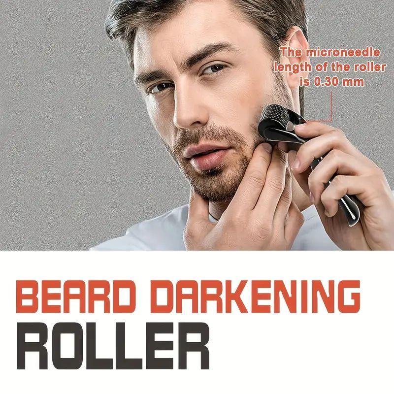 Facial Roller Beard Brush, Derma Roller, Skin Care Products, Skincare Tools, Beard & Hair Care Micro-needle Roller, Men Face Roller, Body Skincare Tool for Men & Women