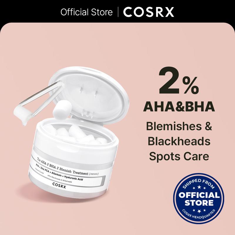 [COSRX OFFICIAL] The AHA 2 BHA 2 Blemish Treatment Serum (30+ cotton balls per serum) | Breakout Spot Treatment, Pore Care, Blemish Care