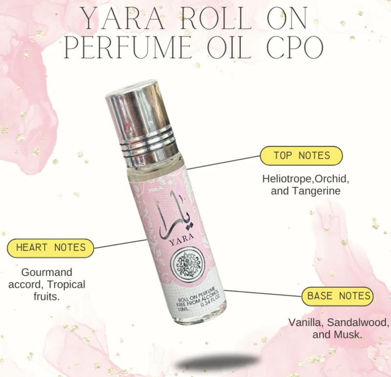 Yara Oil Roll On 10ML 0.34 Fl Oz Perfume for Women