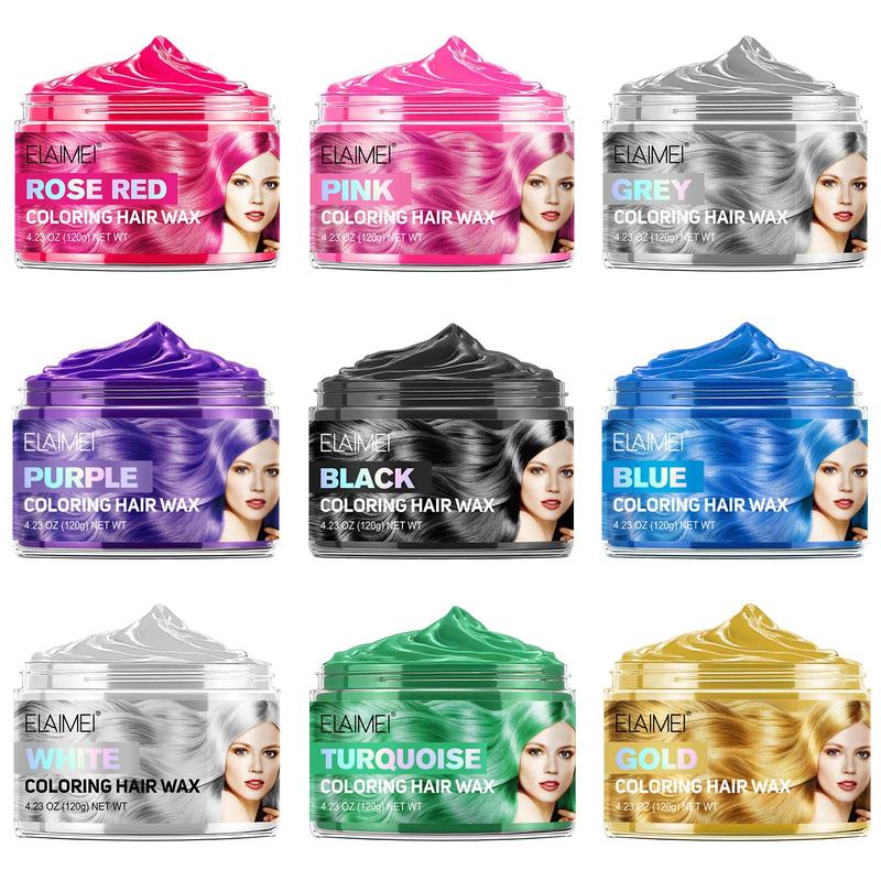 Hair Dye Wax, 1 Box Long Lasting Hair Dye Mud, Hair Styling Product for Women & Men, Daily & Party Use, Cosplay, Concert Use