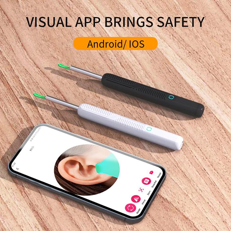 Wireless Visual Earpick, 1 Set HD Camera Ear Wax Removal Tool, Smart Visual Ear Wax Remover Ear Cleaning Pick Tool, LED Wax Removal Tool Picking Stick