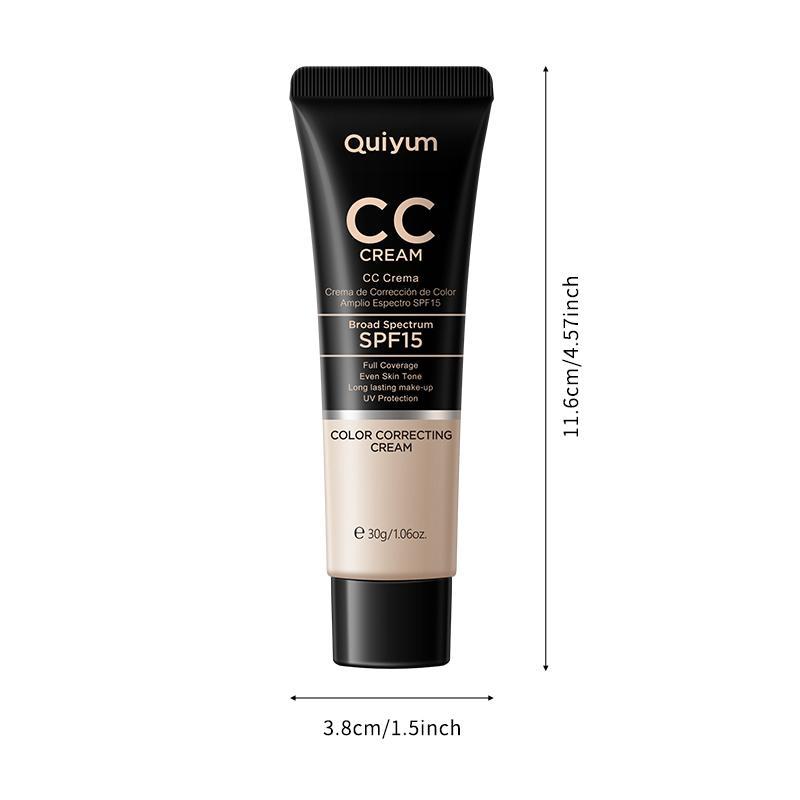 Lightweight Cc Cream, Natural Extract Hydrating Concealer Cream, Moisturizing Facial Color Correcting Primer Makeup Foundation, Sun Care Makeup Base Cream