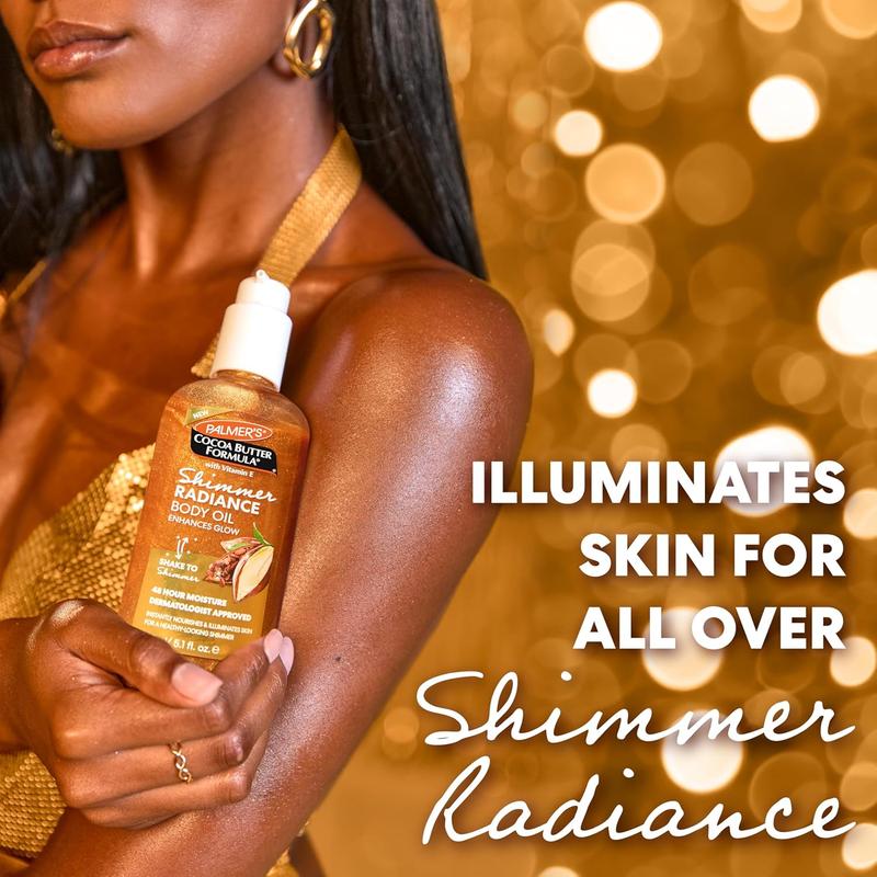 Palmer's Cocoa Butter Formula Shimmer Body Oil with Vitamin E, 5.1 Fl Oz, Radiance Body Oil care