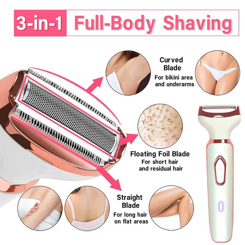 4 in 1 Electric Hair Removal Tool, 1 Box Multifunctional USB Rechargeable Hair Removal Tool for Women, Personal Care Appliances for Home & Travel