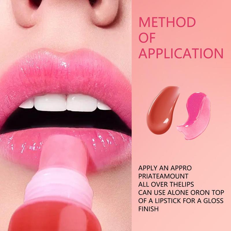 Hydrating Glossy Liquid Lipstick, Tinted Moisturizing Lip Gloss, Glossy Lip Glaze Stick, Smudge-proof Plumping Lip Tint for Dating & Daily, Lip Care Moisturizer