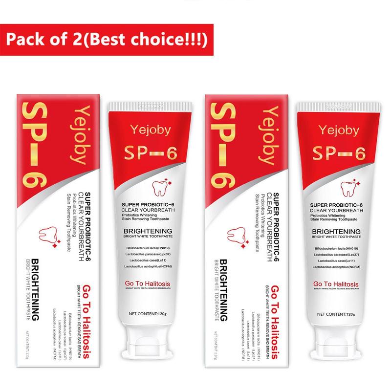 ProbioticSp-6 Toothpaste, Sp-6 Brighten Toothpaste, SP 6 Toothpaste,Fresh Breath, Sp-6 Toothpaste 4.2 oz