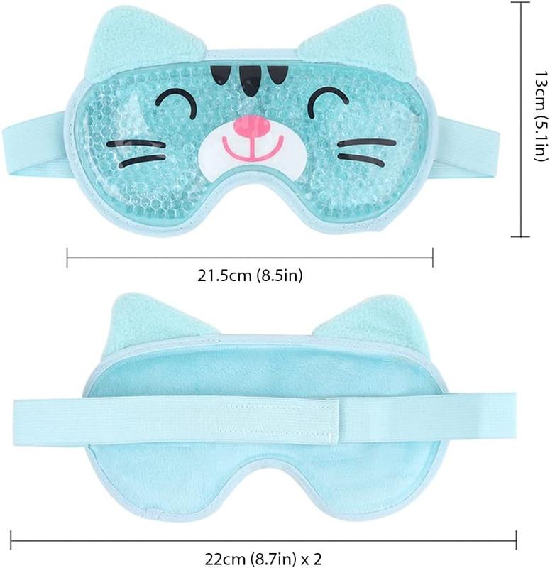 Ice Pack Eye Mask Cold Compress Reusable Hot Cold  Gel Eye Mask with Soft Plush Backing