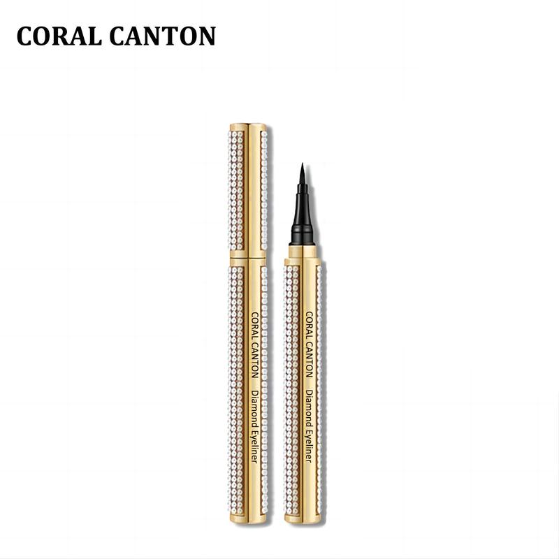 Waterproof Tattoo Eyeliner, Color of Black,  Smudgeproof,Long Lasting,Smooth Nib, Coral Canton Diamond Eyeliner