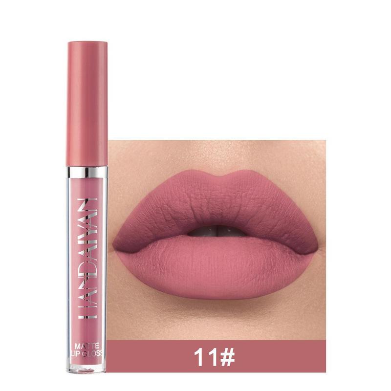 Music Festival Makeup Long Lasting Lip Gloss, Summer Gifts, Moisturizing Matte Liquid Lipstick, Lip Tint Lip Stain Lip Balms for Gift, Girls & Women Cosmetic Supplies, Red Lip Gloss Nut