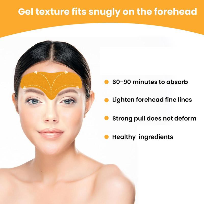 Forehead Patches, 10pcs set Smoothes and Softens Forehead Skin Patches, Lifting and Tightening Mask, Skin Care Kits for Women