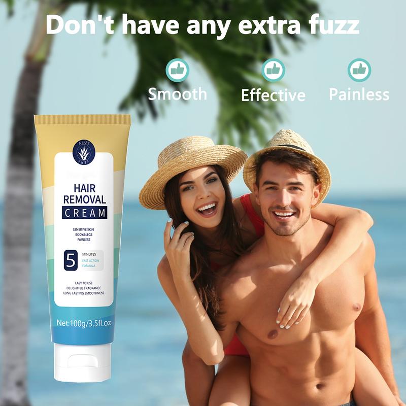 Hair Removal Cream: Hair Removal For Women and Men - Private Areas Bikini Area Body Legs Arms Underarms - Skin Friendly - Depilatory Cream - 100g Body Care hair removal