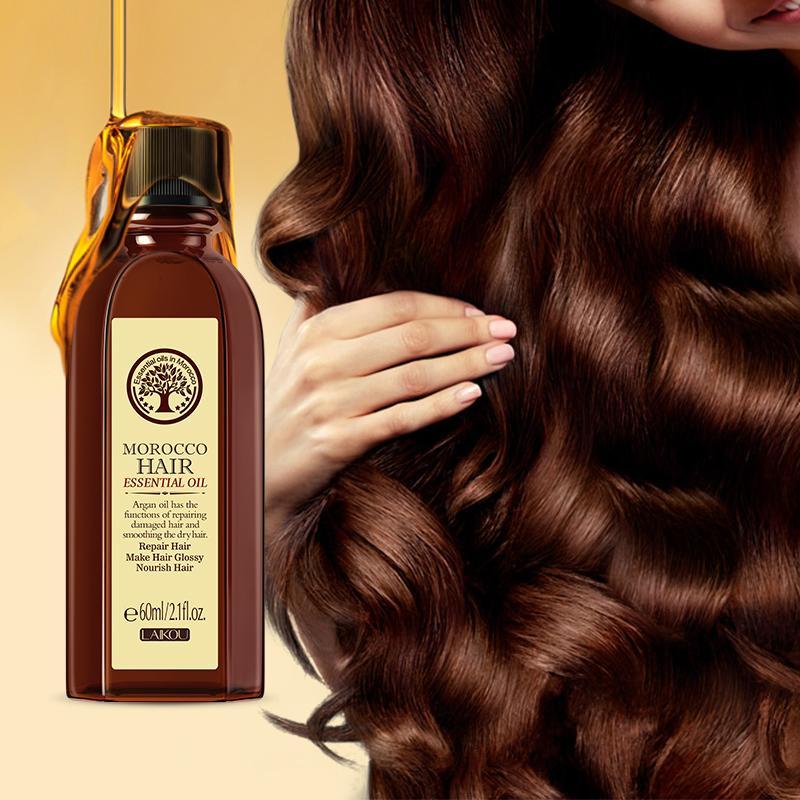 Hair Treatment Oil, Moroccan Argan Essential Oil For Smoothing & Shining Hair, Hair Care & Styling Product For Women, Christmas Gift