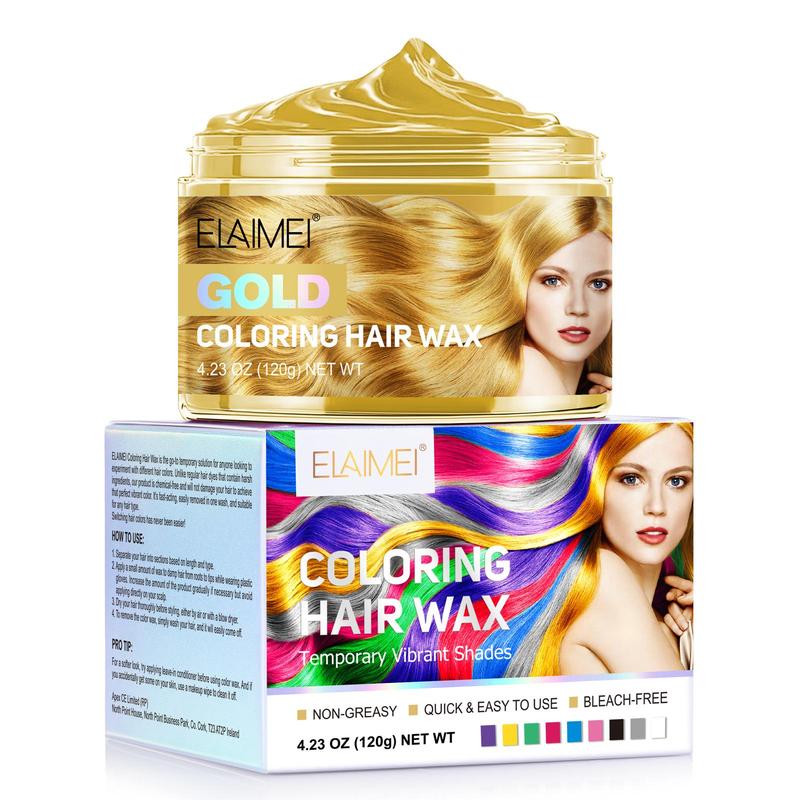 Hair Dye Wax, 1 Box Long Lasting Hair Dye Mud, Hair Styling Product for Women & Men, Daily & Party Use, Cosplay, Concert Use