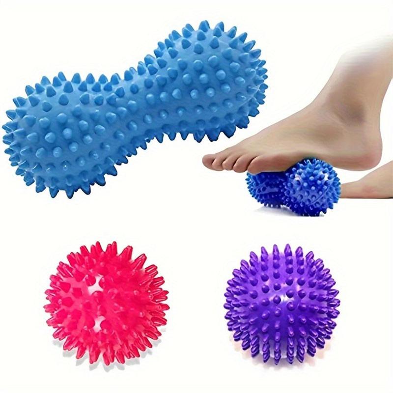 Muscle Relaxation Massage Ball, 3 Counts  set Hand & Foot Massage Ball, Sensory Training Ball, Yoga Ball for Muscle Relaxation & Muscle Stretching