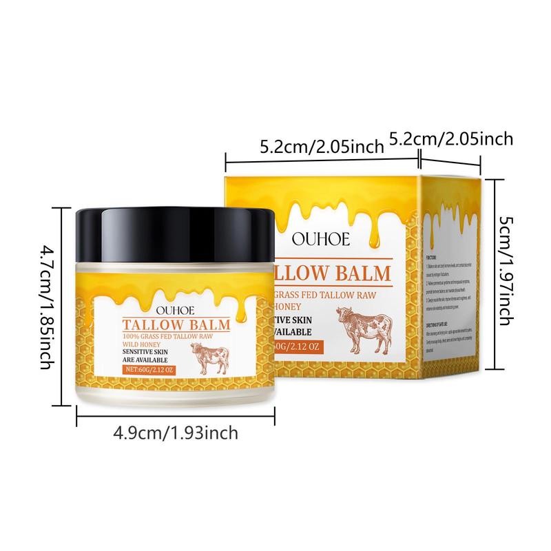 Nourishing Tallow Balm, 2 Counts set Moisturizing Body Care Cream for Soothing Dry Skin, Hydrating Body Care Products for Women