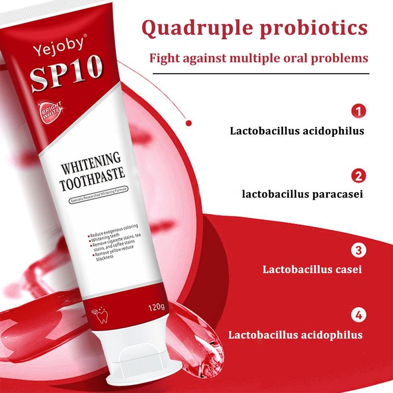 Sp10 Probiotic Toothpaste,Sp-10 Ultra Whitening Toothpaste,Probiotics Bright White Toothpaste,Sp-10 Probiotic Toothpaste,Sp10 Toothpaste,Fresh Breath,Deep Cleaning Care Toothpaste oral health niacinamide toothpaste