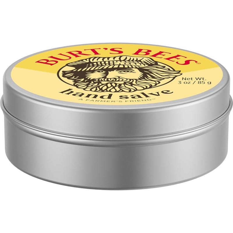 Burt's Bees Stocking Stuffers, Hand Salve Christmas Gifts With Botanical Oils and Beeswax, Moisturizing Balm for Dry Hands, 100 Percent Natural Origin Skin Care, 3 oz. Package