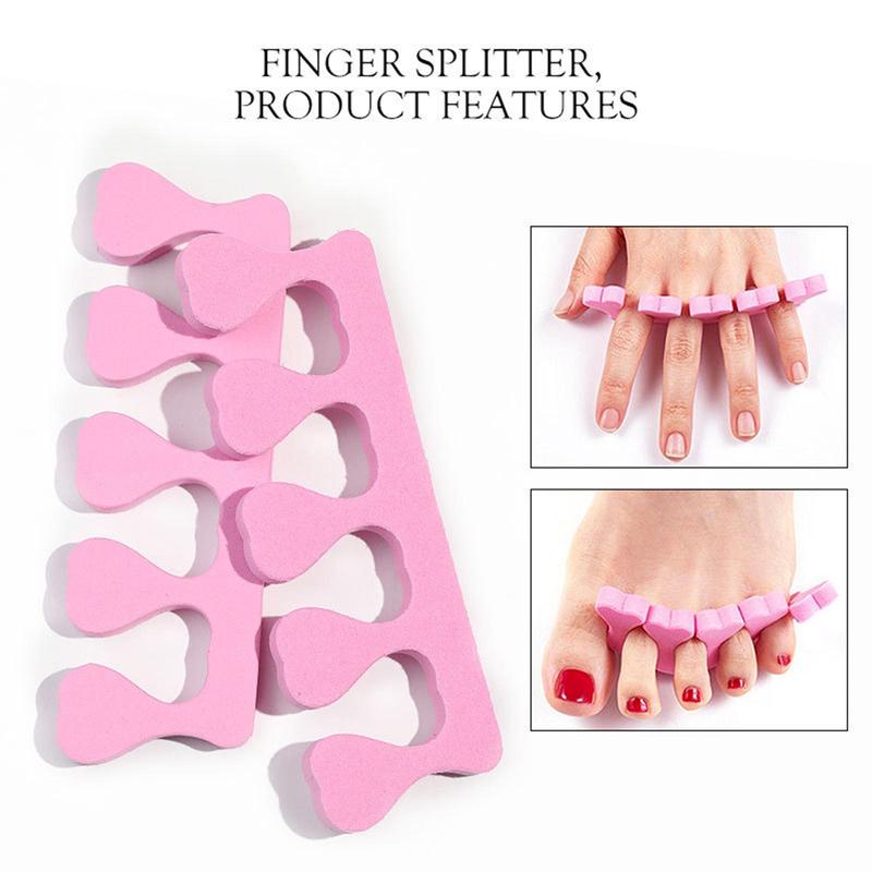 Toe Separator, 12 Pairs set Soft & Durable Toe Separation Auxiliary Tools, Manicure Auxiliary Tools, Suitable for Women to Apply Nail Polish