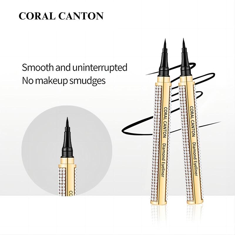 Waterproof Tattoo Eyeliner, Color of Black,  Smudgeproof,Long Lasting,Smooth Nib, Coral Canton Diamond Eyeliner