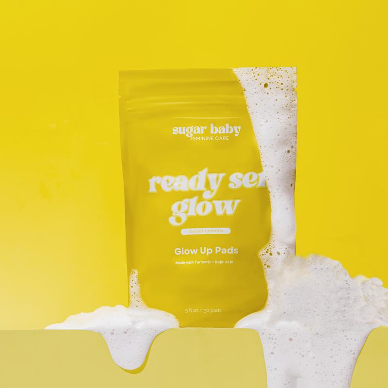 New- SugarBabySkin - All Natural Turmeric Lemon and Kojic acid Facial Cleansing Pads Daily Gentle Facial Cleanser