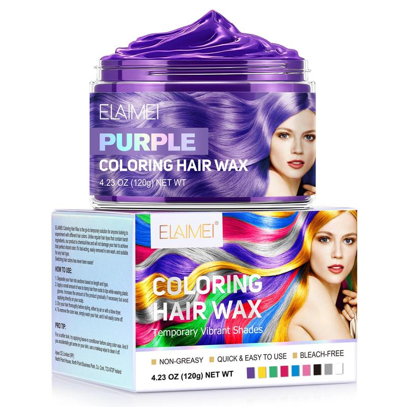 Hair Dye Wax, 1 Box Long Lasting Hair Dye Mud, Hair Styling Product for Women & Men, Daily & Party Use, Cosplay, Concert Use