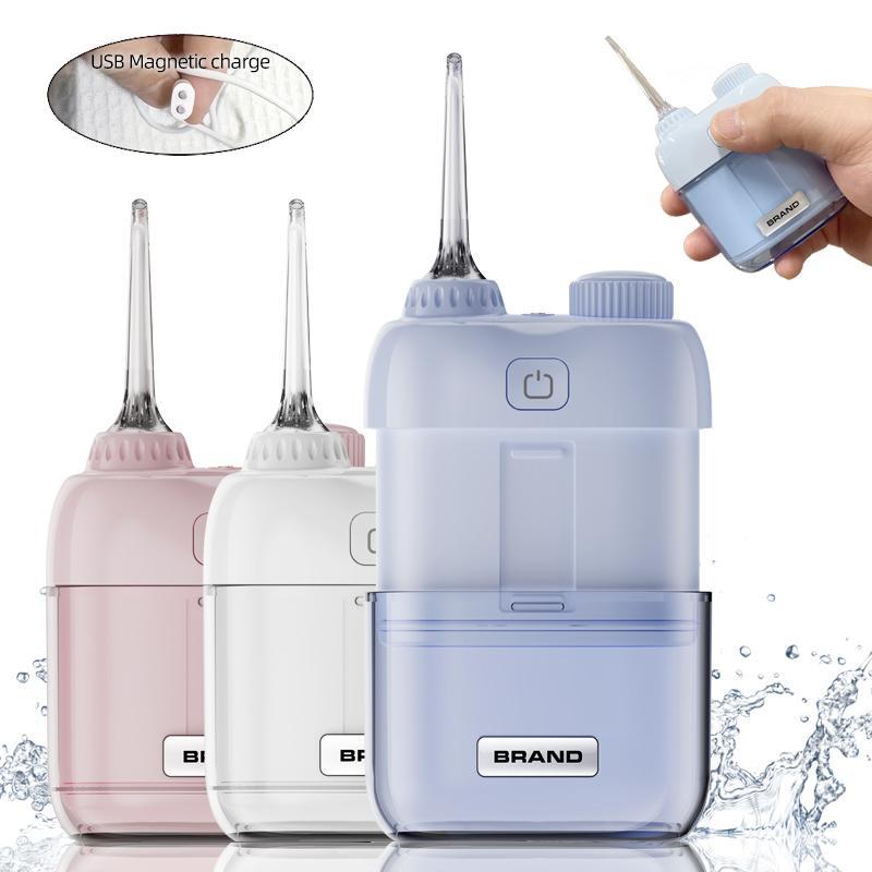 Portable Rechargeable Oral Irrigator, 1 Box Water Flosser & Replacement Heads, Water Flosser for Women & Men Home & Travel Use