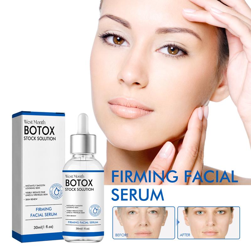 Botox Face Serum, Botox in A Bottle, Botox Stock Solution Facial Serum, Instant Face Tightening, Anti Aging Serum with Vitamin C & E, Reduce Fine Lines, Wrinkles, Boost Skin Collagen, Plump Skin Skincare Comfort