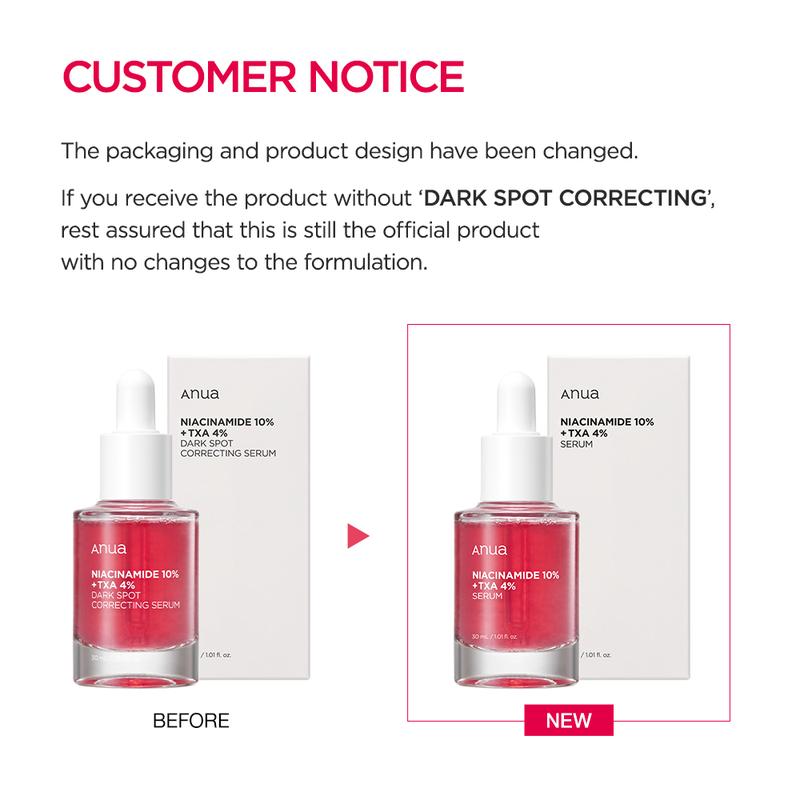 [Anua Official Shop] Pink Serum Duo (Peach Niacin Serum + TXA Dark Spot Correcting Serum)｜Discoloration serum set for Brightening