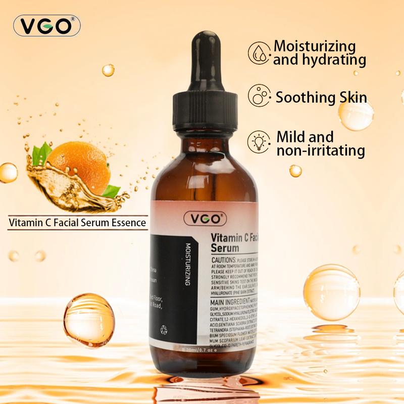 VGO-Essence Face Cream Moisturizing and Repairing Set Skincare Moisturizer-Live Cleanser Facial Daily Moisture Serum Facial cleansing set, facial cleanser, facial cleanser Vitamin C Facial Serum Essence Acne Radiance Cleansing Hydrate