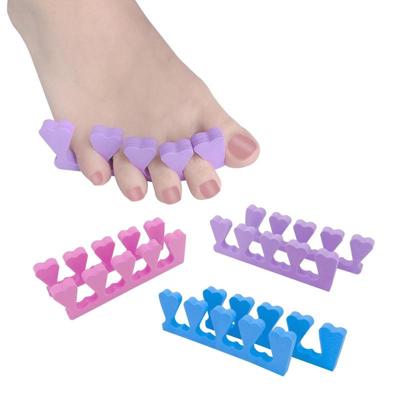 Toe Separator, 12 Pairs set Soft & Durable Toe Separation Auxiliary Tools, Manicure Auxiliary Tools, Suitable for Women to Apply Nail Polish