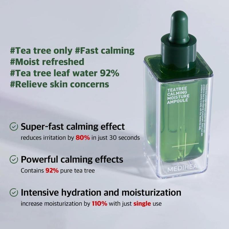 MEDIHEAL OFFICIAL Teatree Calming Moisture Soothing Skincare Ampoule Blemish Cleansing