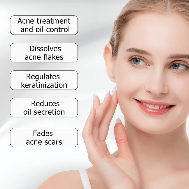 VGO Acne Serum Shrink Pore Facial Serum Peeling Off Skincare Essence Comfort Skin Repair Control Scar Acne Kit Cleanser Skincare Relief with Salicylic Acid Facial care set, facial Cream Azelaic Acid