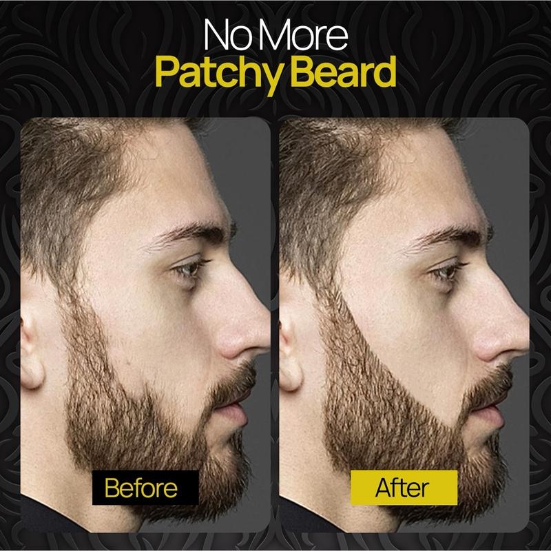 2 Pack Beard Filler Pen Kit Waterproof and Sweat Proof Barber Styling Pencil with Brush for Men Beard Grooming Accessories Comfort Smooth Haircare