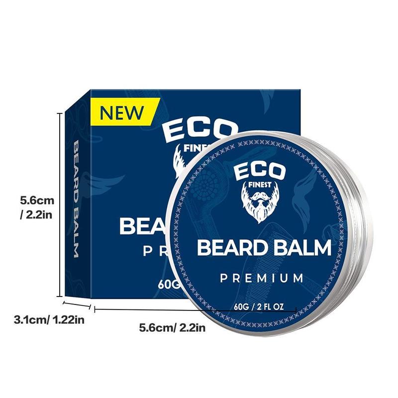 Black Friday Deal Beard Balm for Men, Unscented Beard Care for Men Soften and Moisture - Natural & Organic Jojoba, Argan,Castor oil, Vetamin E, Nourishes & Moisturizes Beard,Style & Anti-Frizzing, Beard  Conditioner