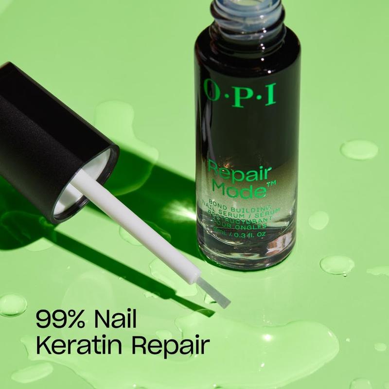 OPI Repair Mode Bond Building Nail Serum, Keratin Protein, Repaired Nails in 6 Days, Vegan Formula*, Clear, 0.3 fl oz